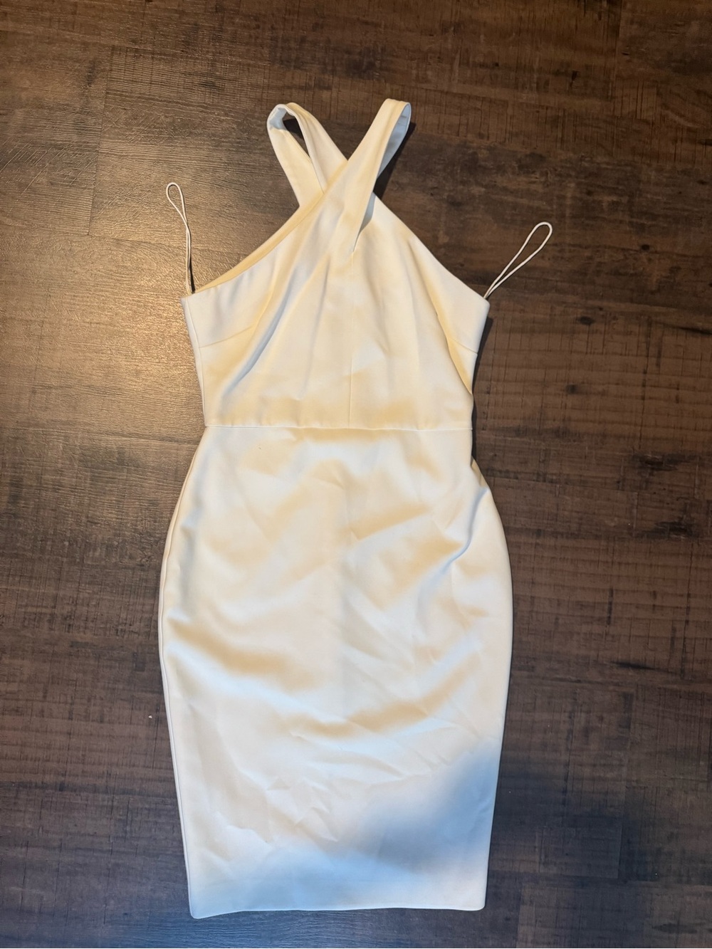 Likely One-Shoulder Cream Bodycon Dress